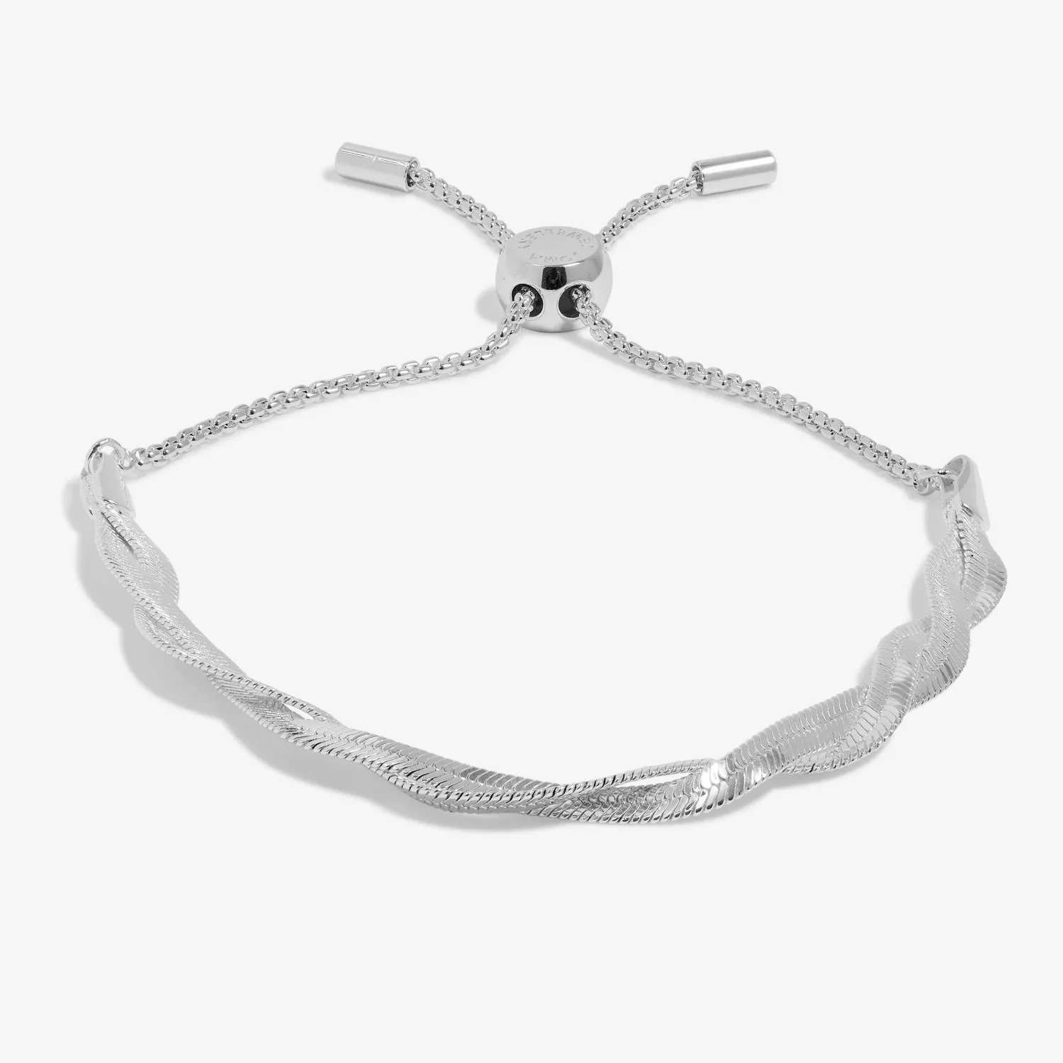 Snake Chain Bar Silver Plated Bracelet 7892