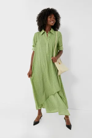 Verdant Basketweave Geo Lucille Dress