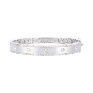 White Gold Diamond Bangle