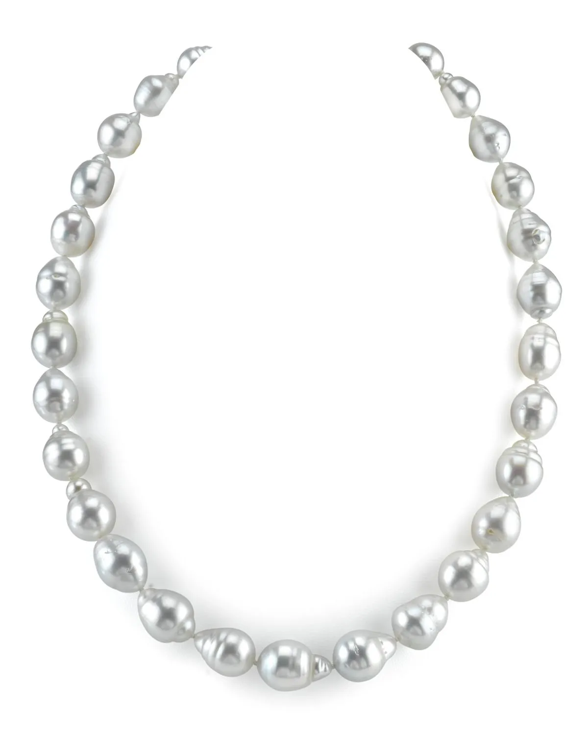 White South Sea Baroque Pearl Necklace, 9.0-11.0mm